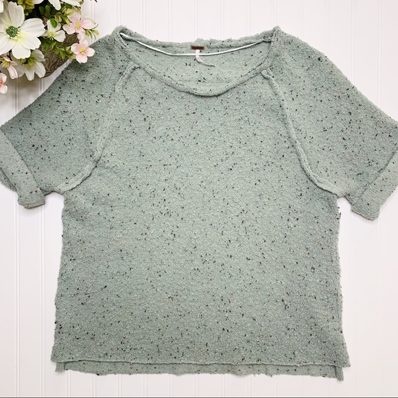 Free People Mint Green Speckled Sweater - Picture 4 of 16
